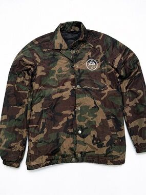 Vans Men's Camouflage Field Jacket in Green and Brown